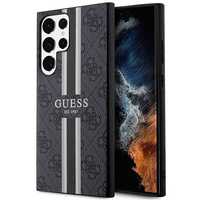 Guess Guhcs23Lp4Rpsk S23 Ultra S918 Czarny/Black Hardcase 4G Printed