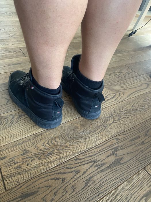 Wysokie męskie buty sneakersy wiązane Tommy Hilfiger 44