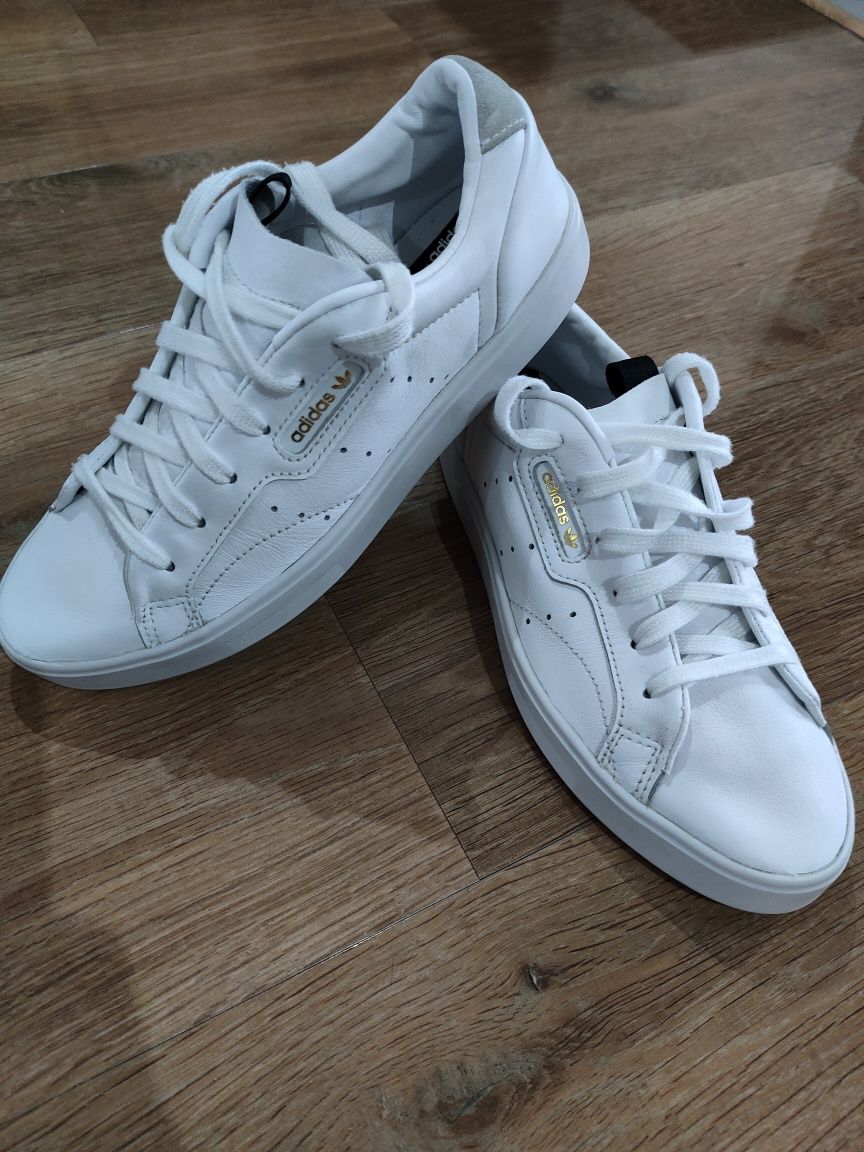 Buty Damskie Skórzane Adidas SLEEK W