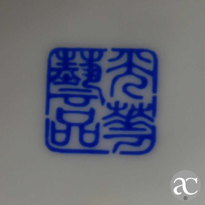 Jarra / Garrafa em porcelana da China decoração oriental