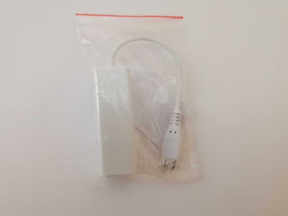 Adaptador Micro USB para Ethernet RJ45 10 Mbps *NOVO*