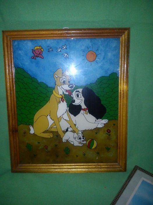 Quadro grande Os meus cachorros