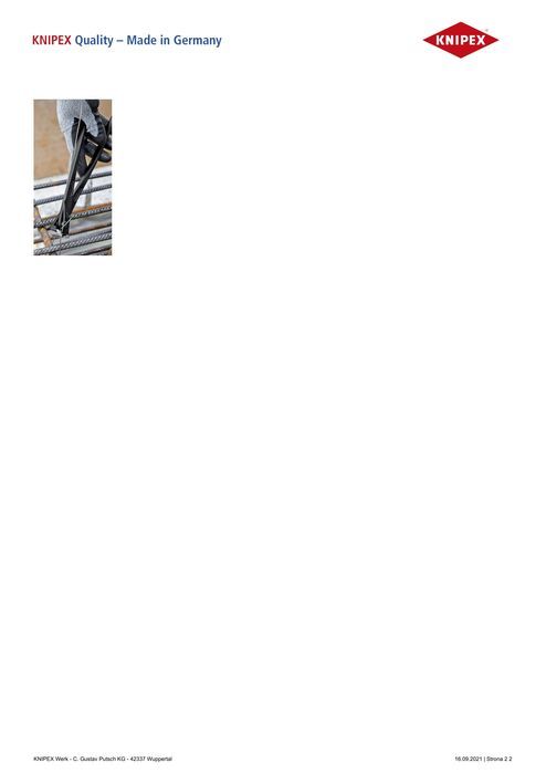 Obcęgi Zbrojarskie O Zwiększonym Przełożeniu 300Mm - Knipex