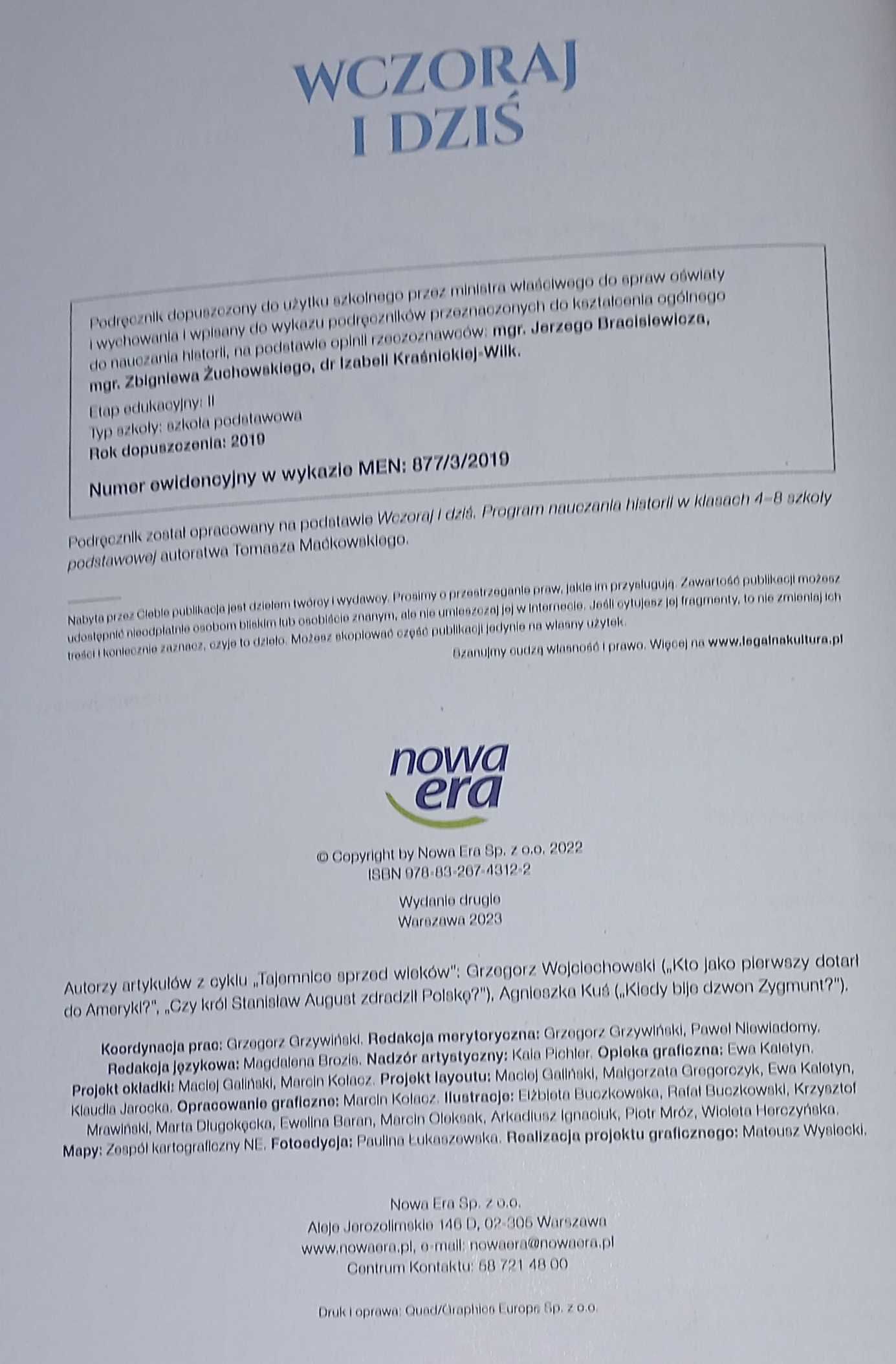 Wczoraj i dziś podręcznik do historii dla klasy 6 szkoły podstawowej