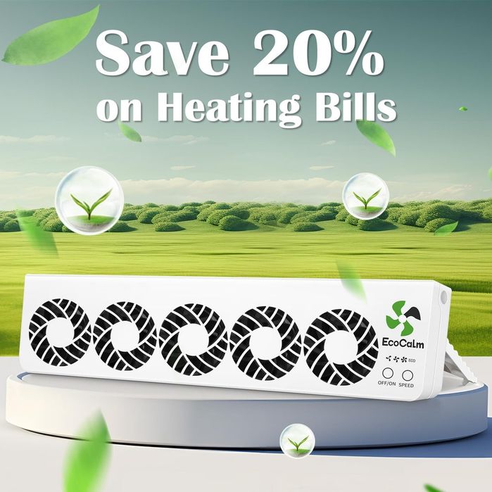 EcoCalm Radiator Fan 2.0 com 15 ventiladores aprimorados, amplificador