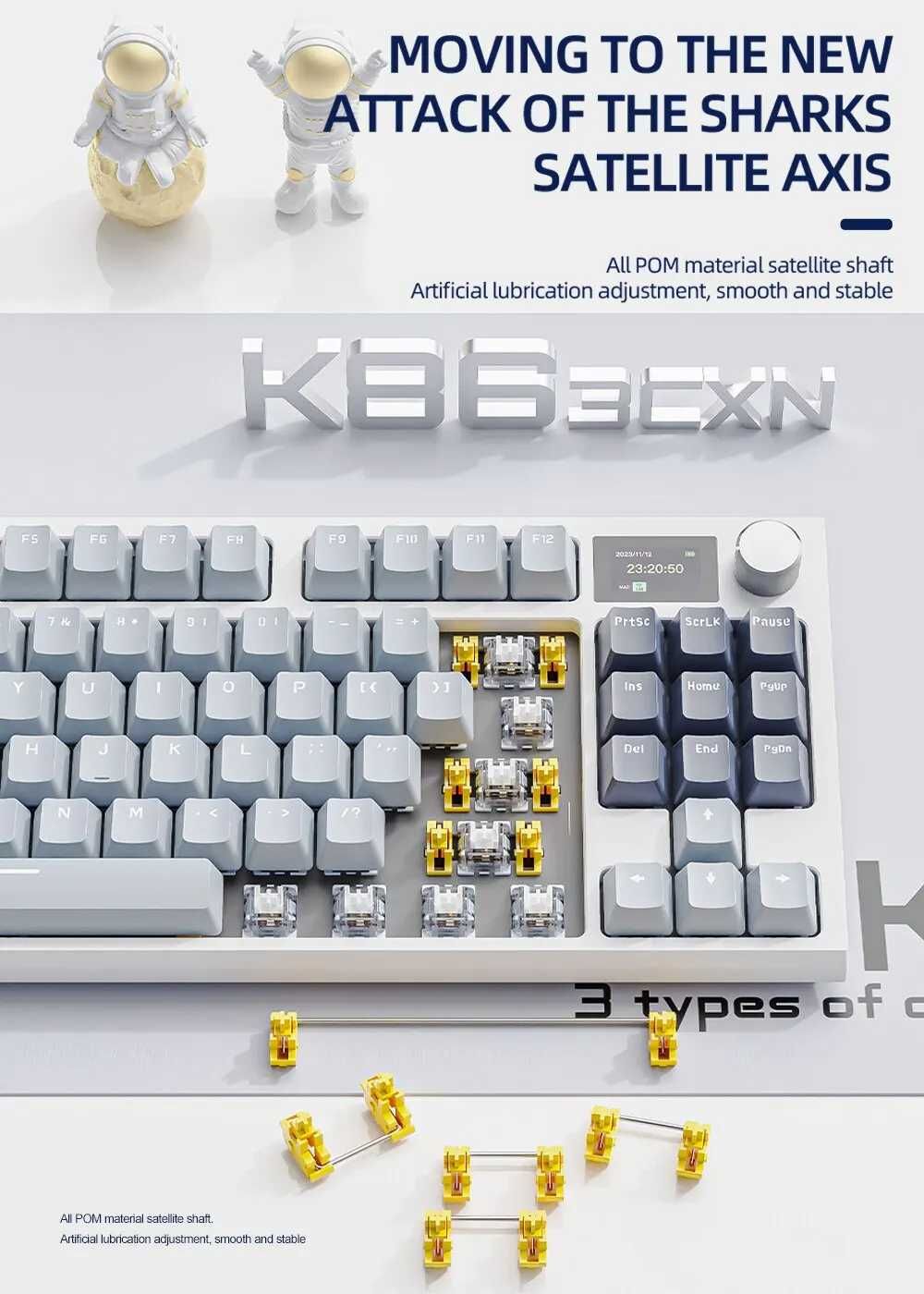 Bezprzewodowa klawiatura mechaniczna K86