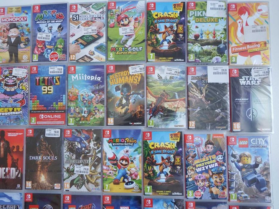 GRY NINTENDO SWITCH Super Mario Pokemon Crash FIFA LEGO Star Wars