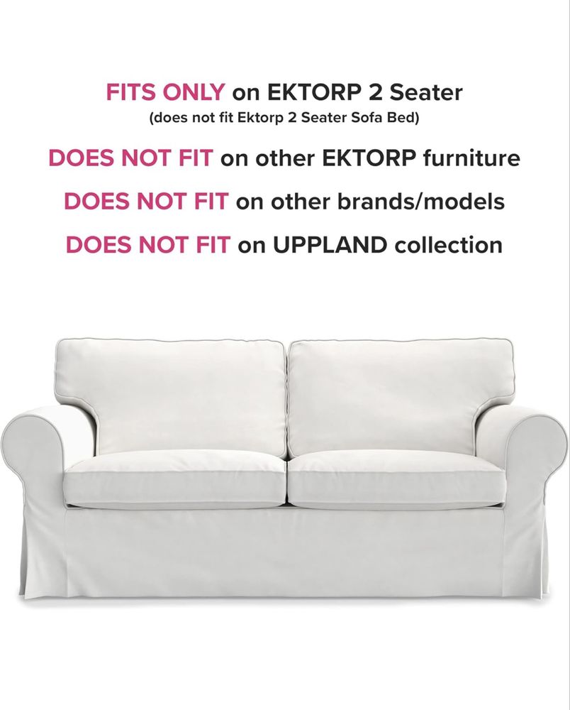 Capa de sofa IKEA EKTORP 2 - Branca