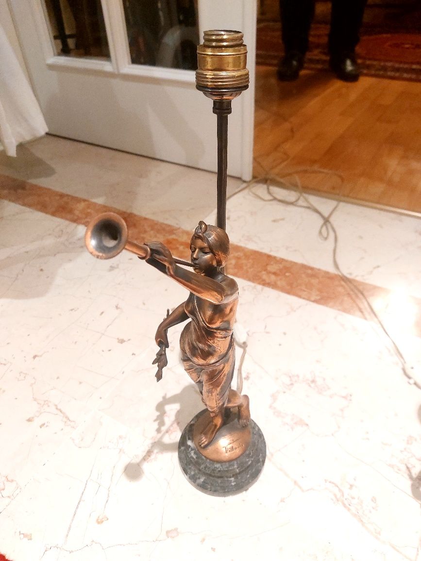 Par de Candeeiros em Bronze + Mármore
