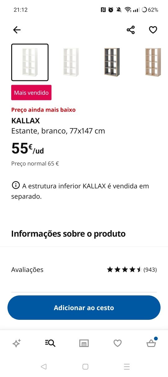 Estante Kallax IKEA para restauro