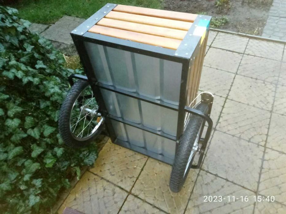 Велоприцеп двухколесный подходит для любого велосипеда