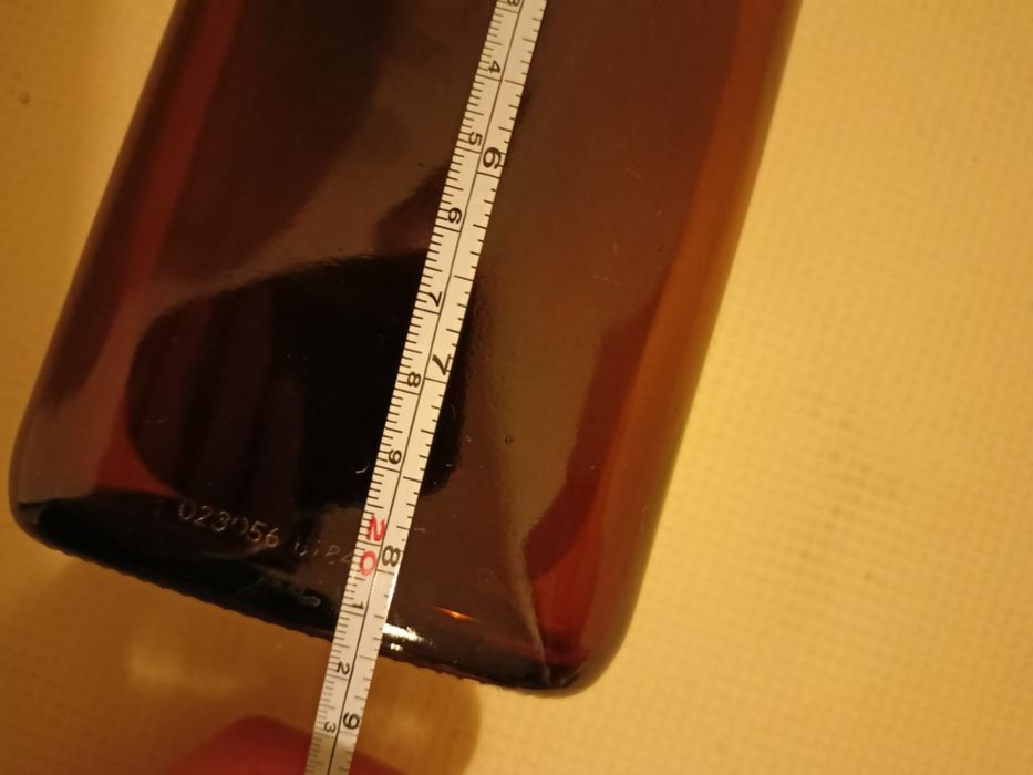 Butelka płaska brązowa 500 ml 0,5 wazon flakon ciemna