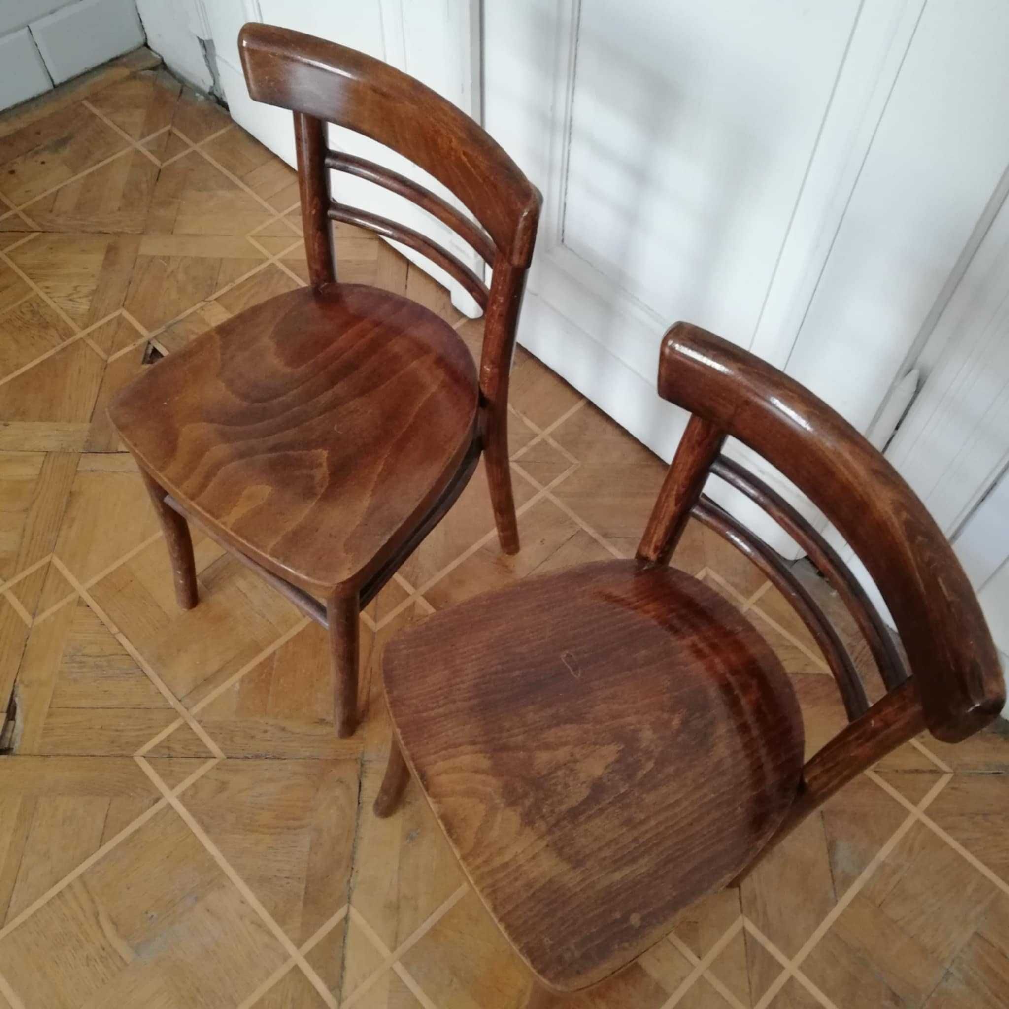 Krzesełka drewniane, dziecięce, gięte