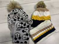 Зимова шапка, шарф, хомут , комплект