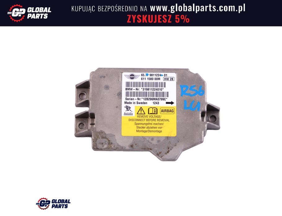 Mini R55 R56 R57 Moduł Sterownik Poduszki