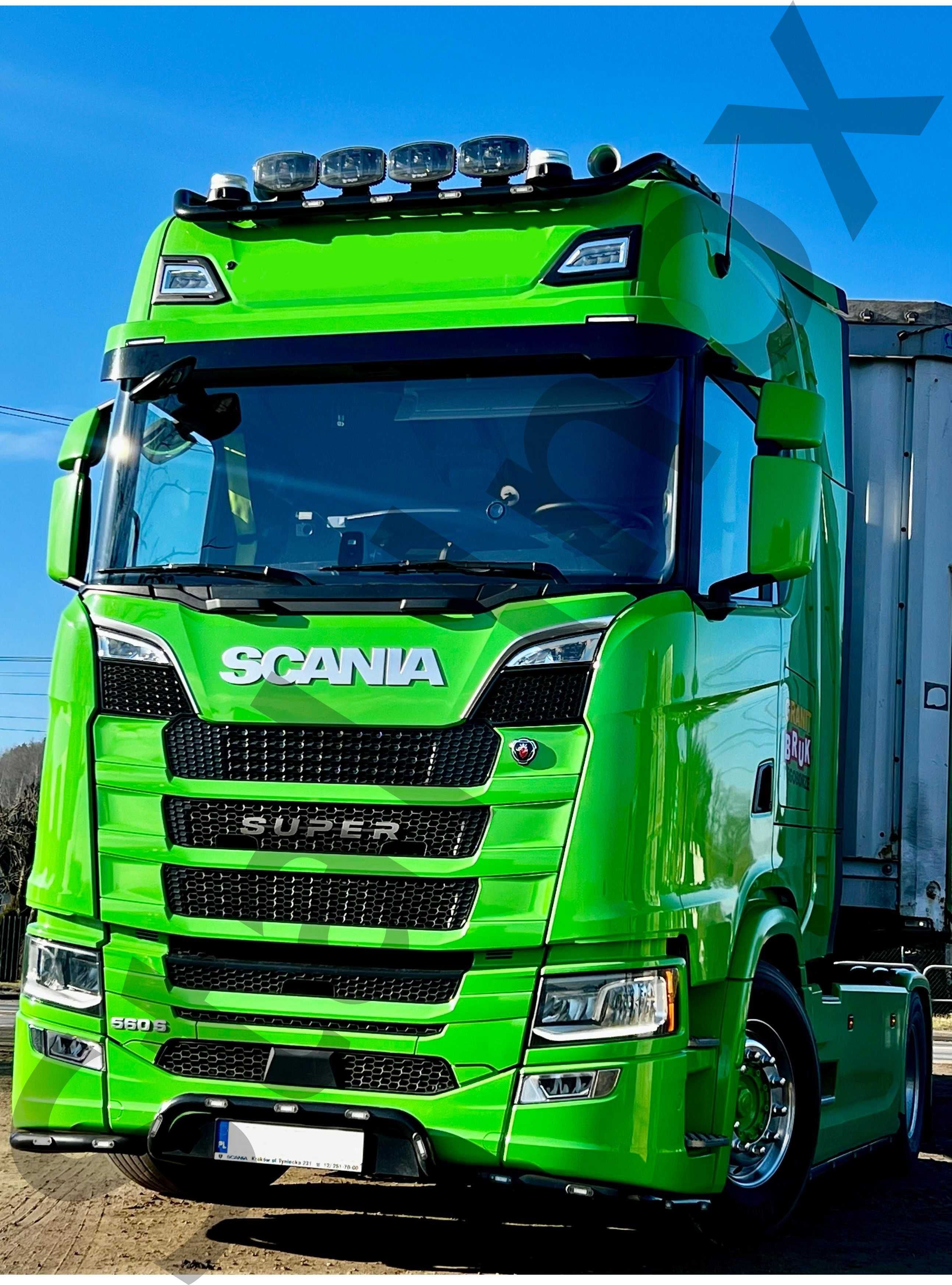 Orurowanie górne malowane proszkowo Scania S / R oświetlenie led