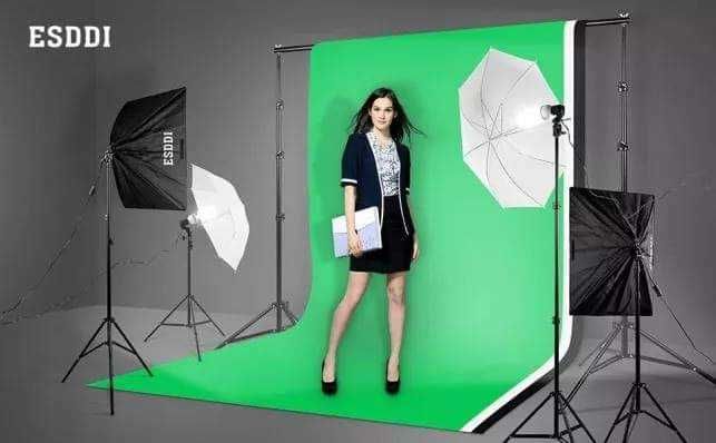 Estúdio de Foto / Vídeo - kit Completo - Fundos e Iluminação - Novo