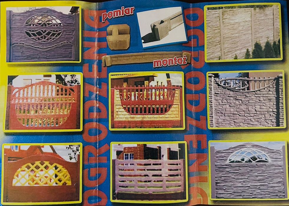 OGRODZENIA  BETONOWE i nie tylko -duży wybór wzorów