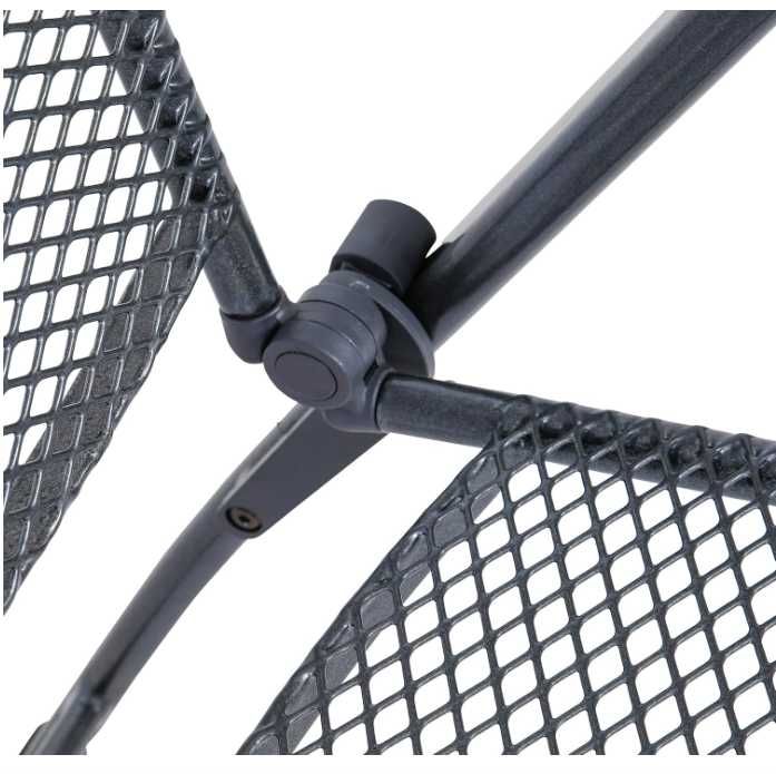 Greemotion Krzesło ogrodowe z regulacją oparcia, składane szare