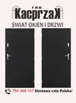 Drzwi KACPRZAK 90x200 Drzwi Zewnętrzne Swing Antracyt