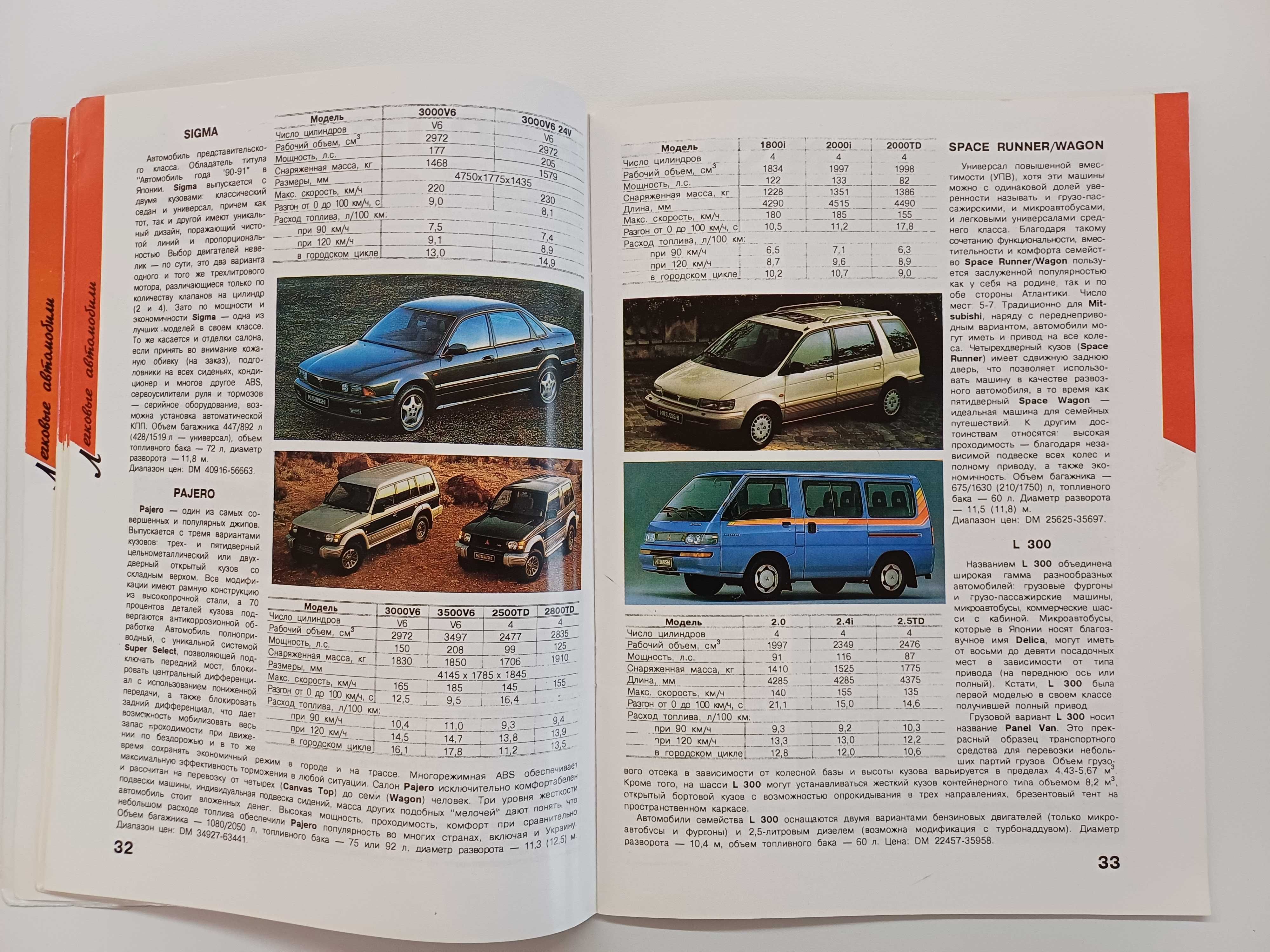 Каталог Иномарки на дорогах Украины 1995г, журнал Сигнал