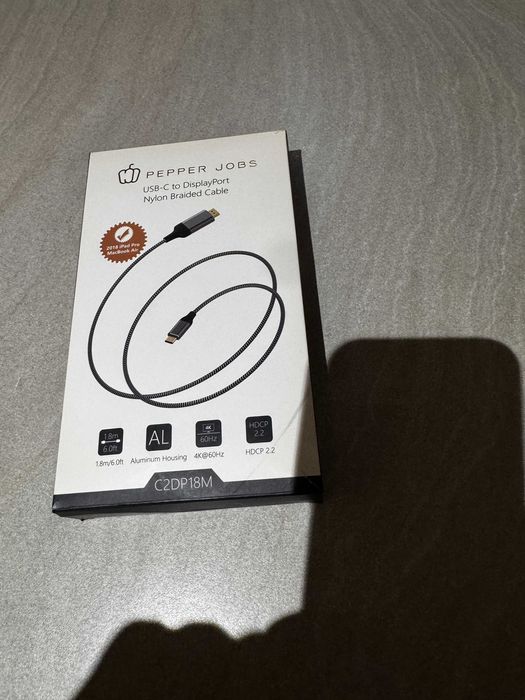 Pepper Jobs Kabel USB-C do DisplayPort - 4K 60Hz, Sprawny