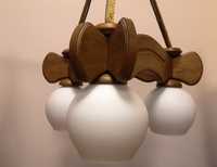 Lampa dębowa wisząca - 2 szt (cena za 2 sztuki)