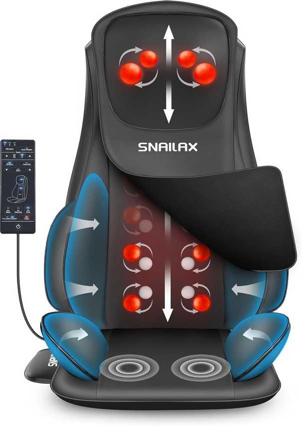 Mata Shiatsu z ogrzewaniem Snailax 236