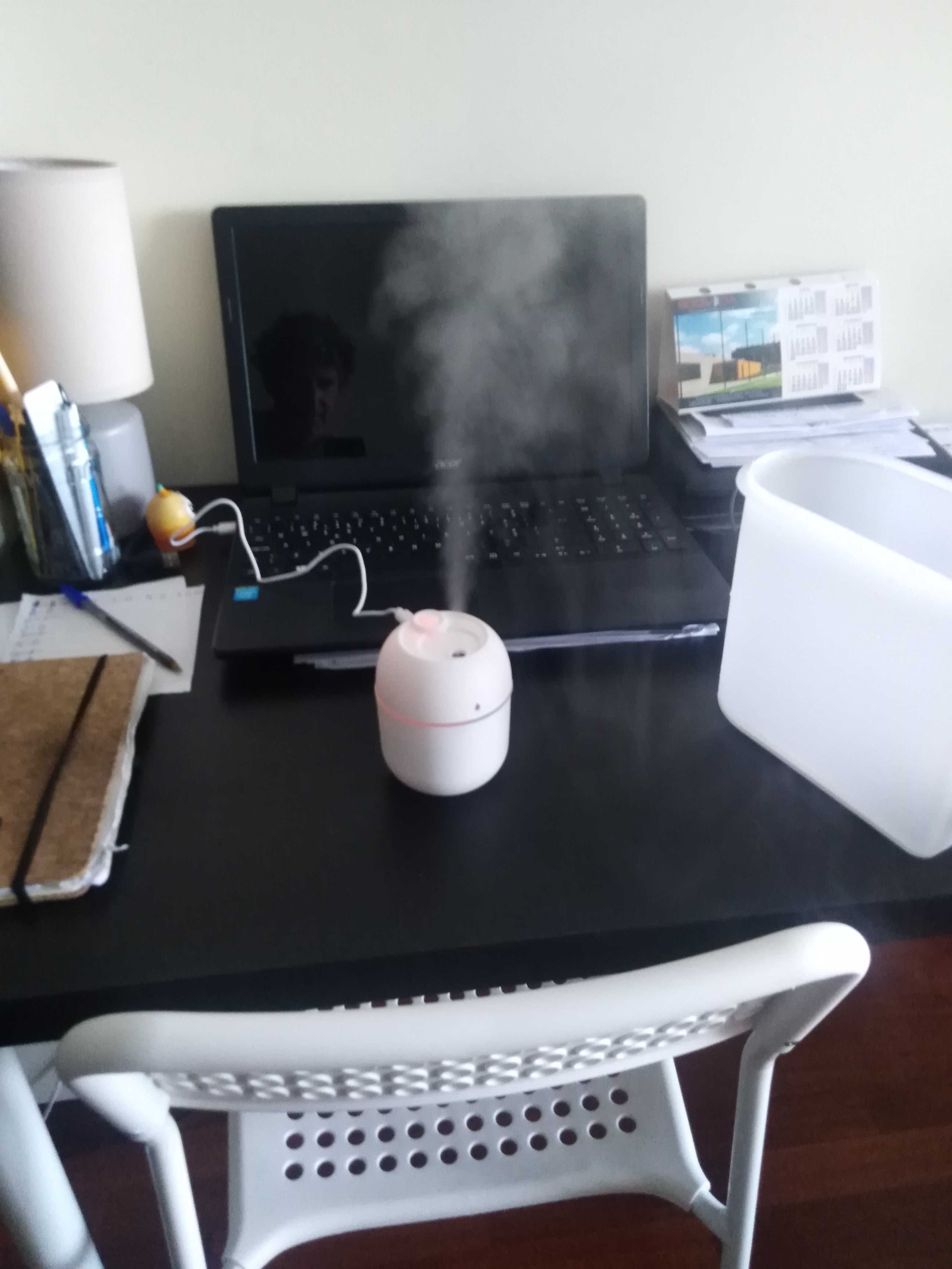 HUMIDIFICADOR com Luz LED para purificar o AR (NOVO) ligação USB