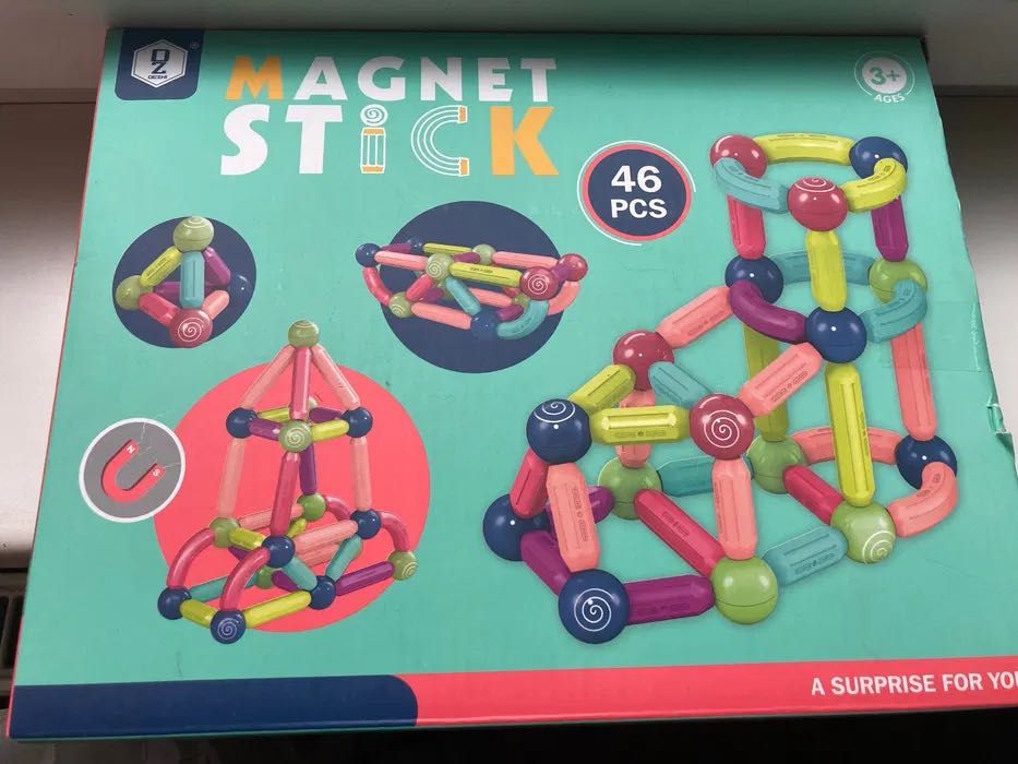 Новий дитячий магнітний конструктор Magnet stick 46 деталей.