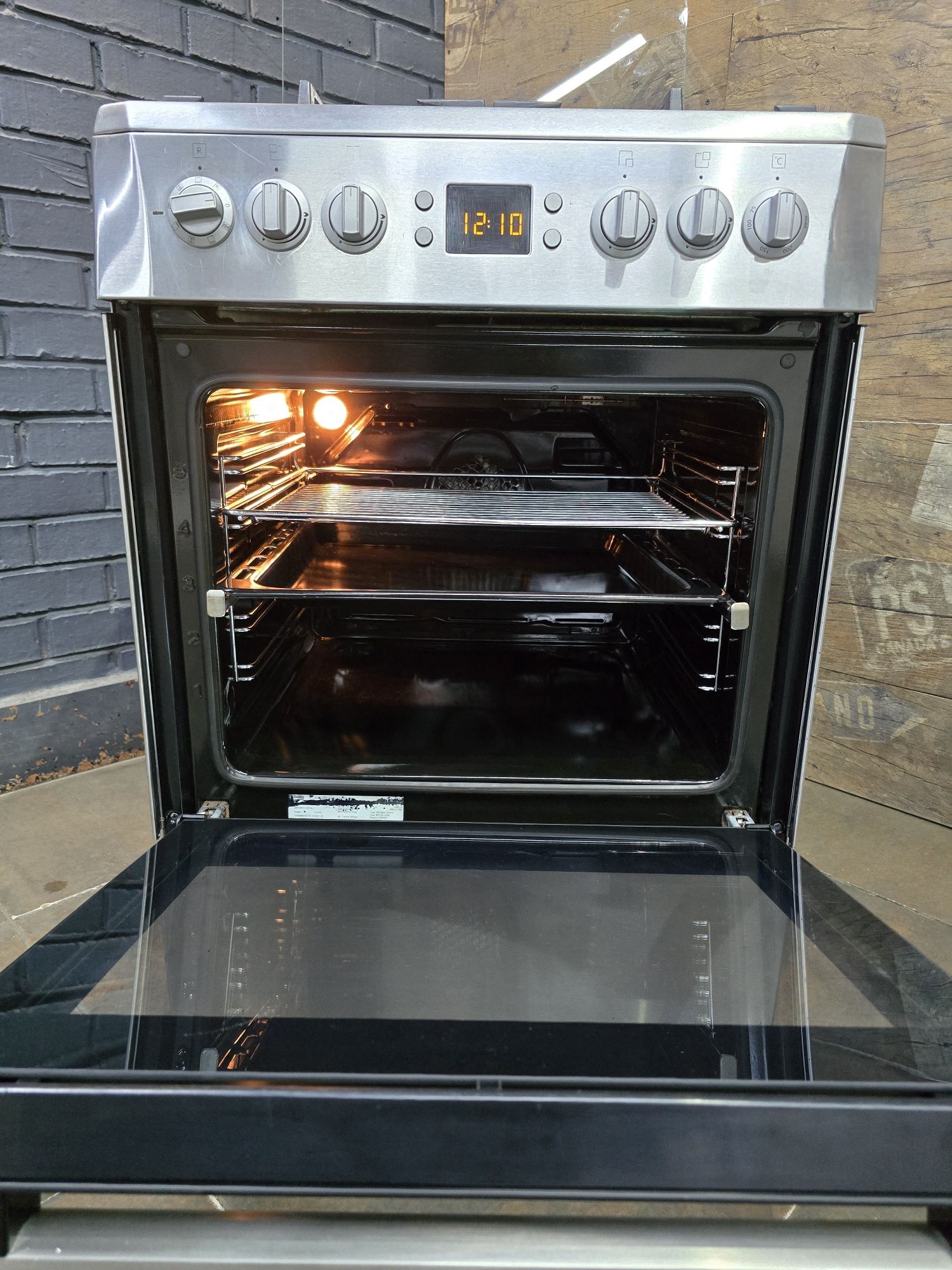 Газовая/газова/комбінована плита BEKO CSM 62320 DX Гарантія, доставка