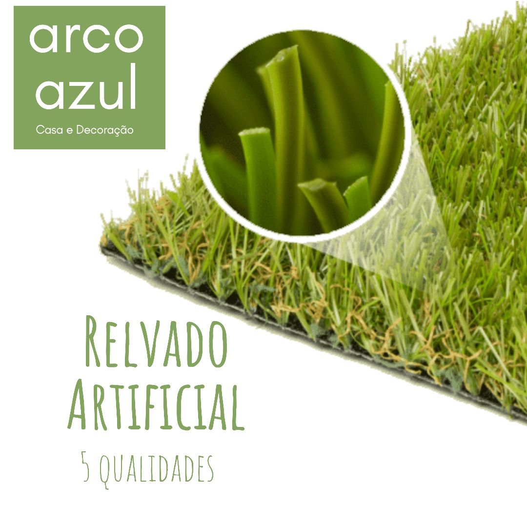 Relva Artificial ou Sintético - Rolo ou Metro/2 - 4 Gamas By Arcoazul
