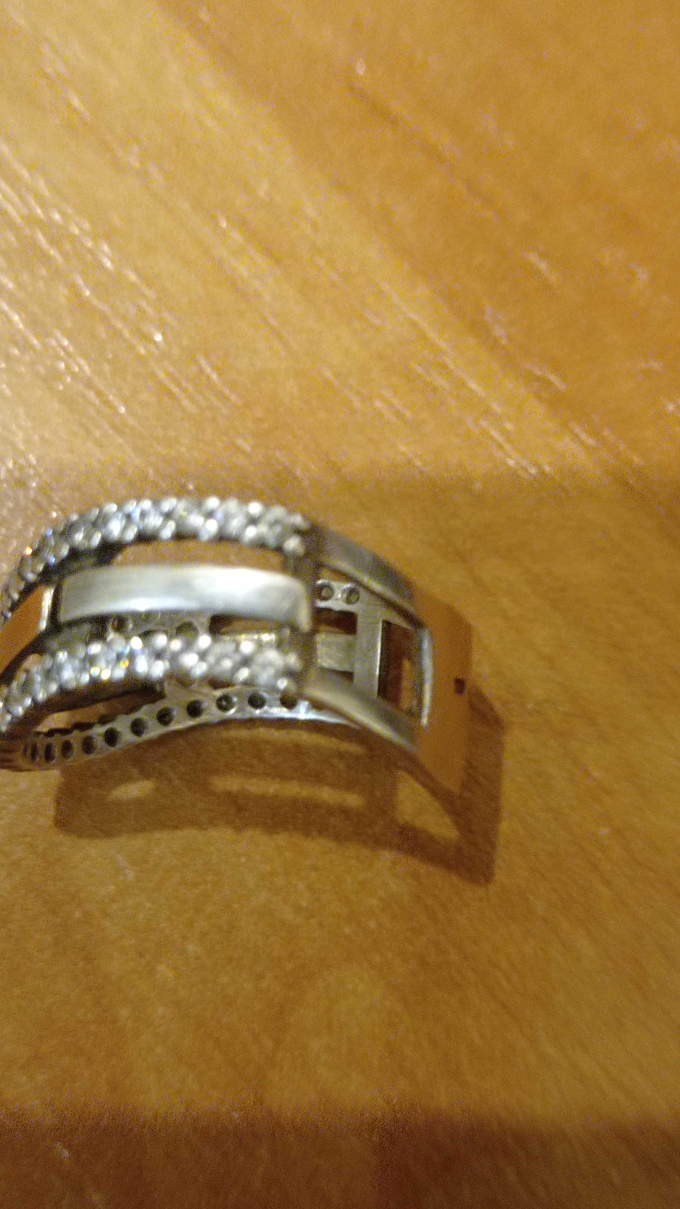 Каблучка перстень кольцо колечко серебро серебряное с золотом камушки