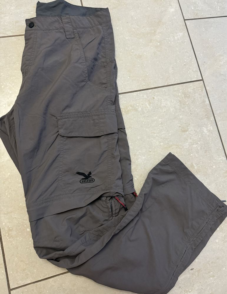 Salewa markowe trekking 2w1 spodnie, turystyczne, jak nowe r. S cargo