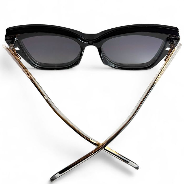 Okulary Damskie Blue Light Kocie Oprawki Z Nakładką Przeciwsłoneczną