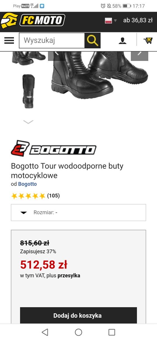 Bogotto Tour wodoodporne buty motocyklowe