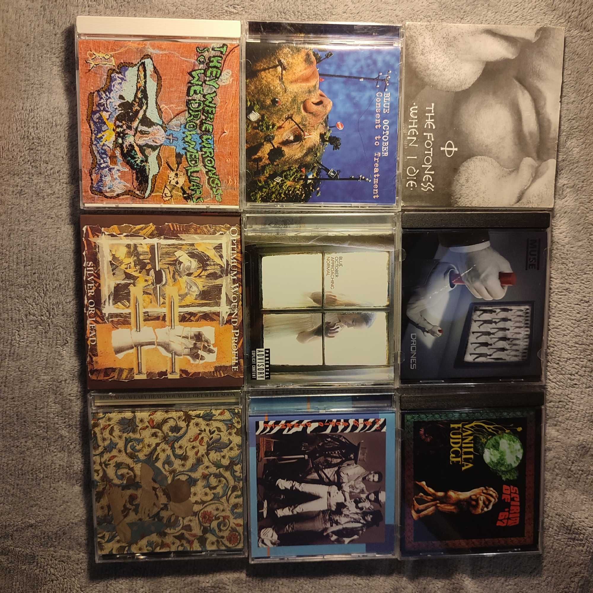 9 płyt CD, Muse, Blue October i inne-zestaw1
