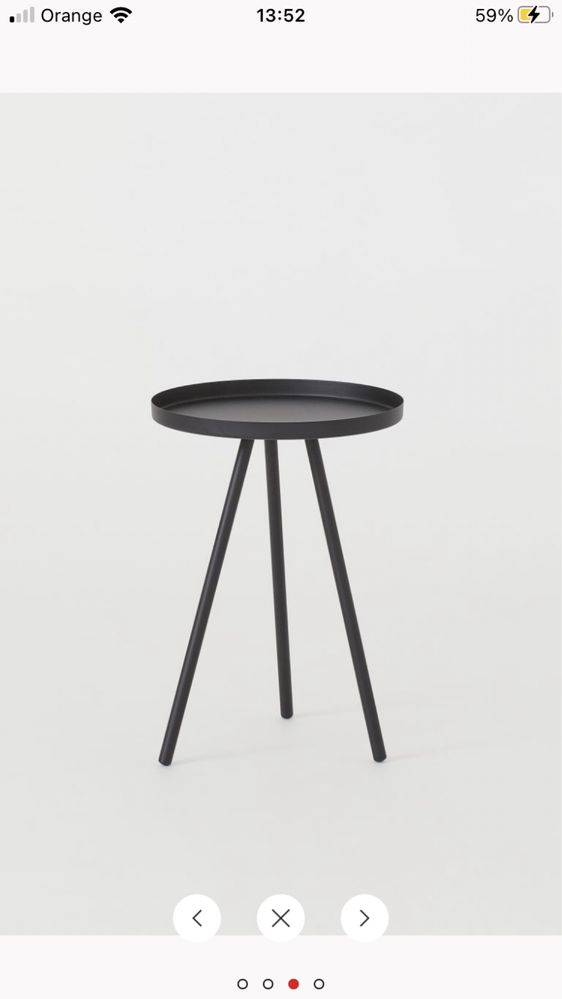 Metalowy stolik H&M Home stan idealny kwietnik stojak na choinkę