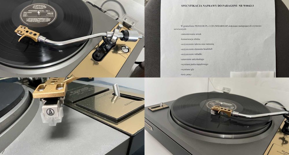 Pioneer PL-112D/GOLD WERSJA/serwis/REWELACJA/okazja/KONWERSJA/jak nowy
