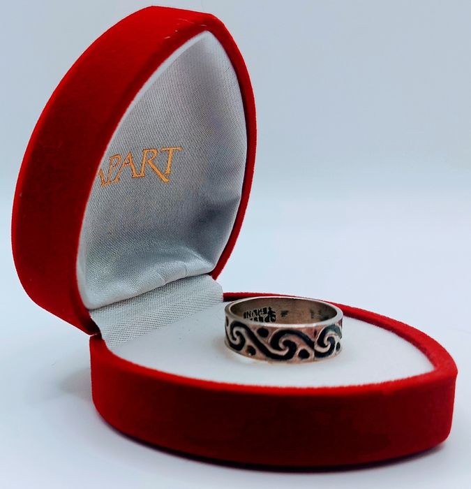 Srebrny Pierścionek Obrączka Srebro 925 Vintage