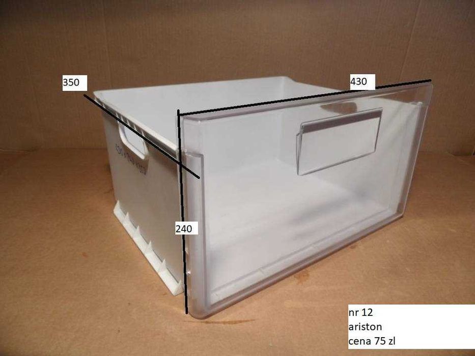 szuflada lodowki indesit ariston (kazdy typ)