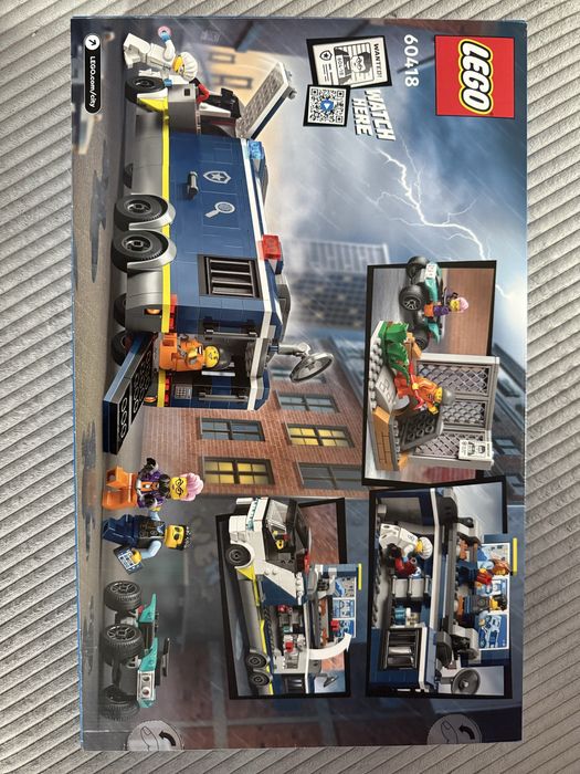 Lego city policyjna mobilna ciężarówka labolatorium kryminalistyczne