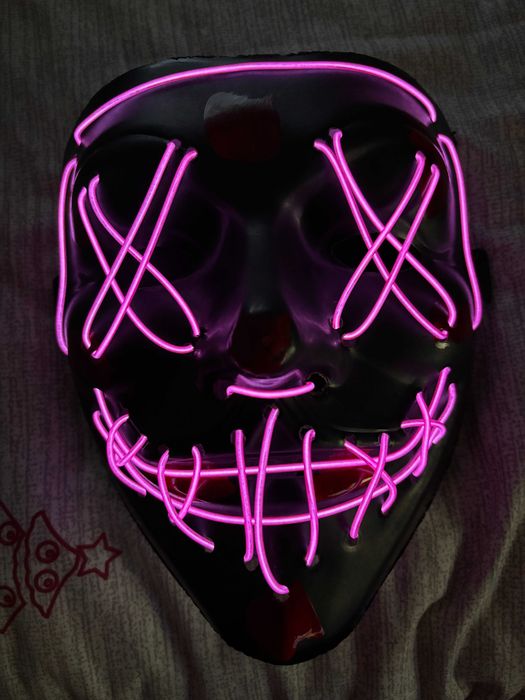 Máscara nova Halloween/Carnaval LED