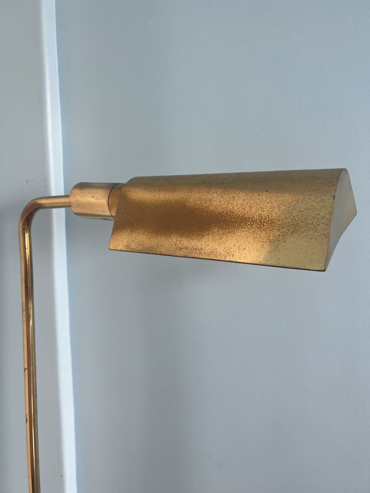 Candeeiro de pé vintage dourado