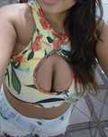 Top Florido Almofadado