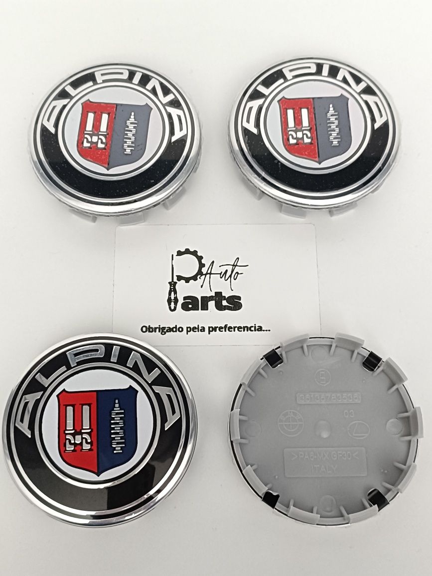 Conjunto de Centros de jante BMW 68mm