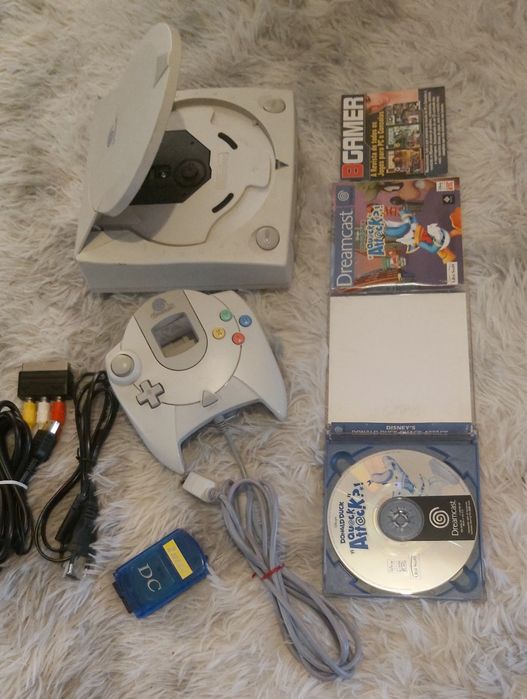 Dreamcast+Jogo Donald duck Attack Completo.