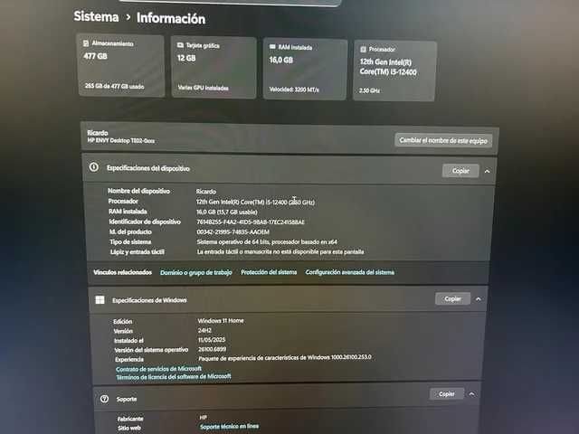 PC Gamer HP Envy Branco i5 12ª Geração