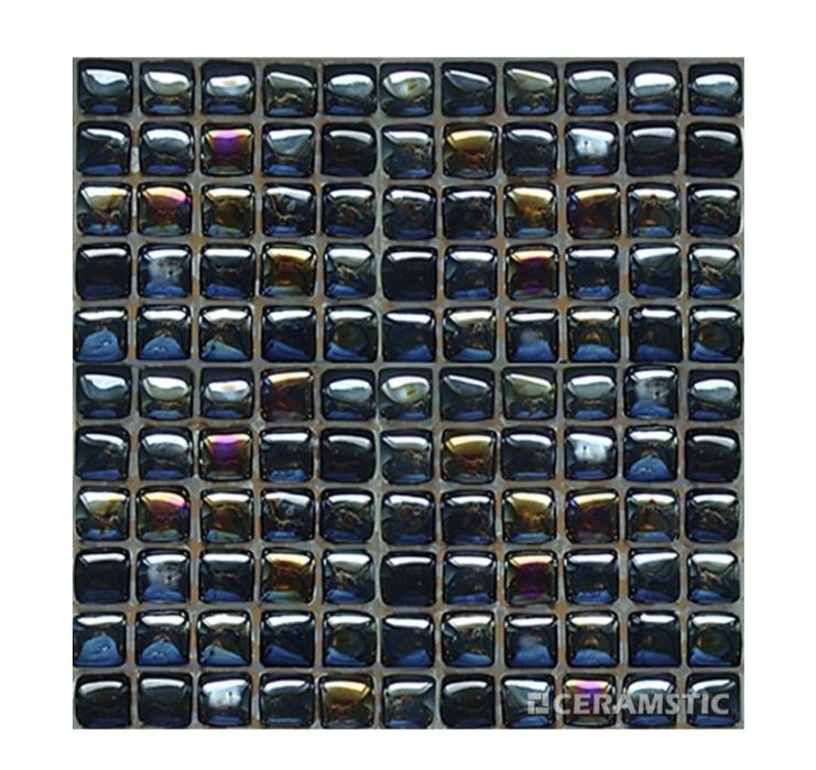 Mozaika szklana czarna 28 szt. MS-09 Hard Candy Black 30x30