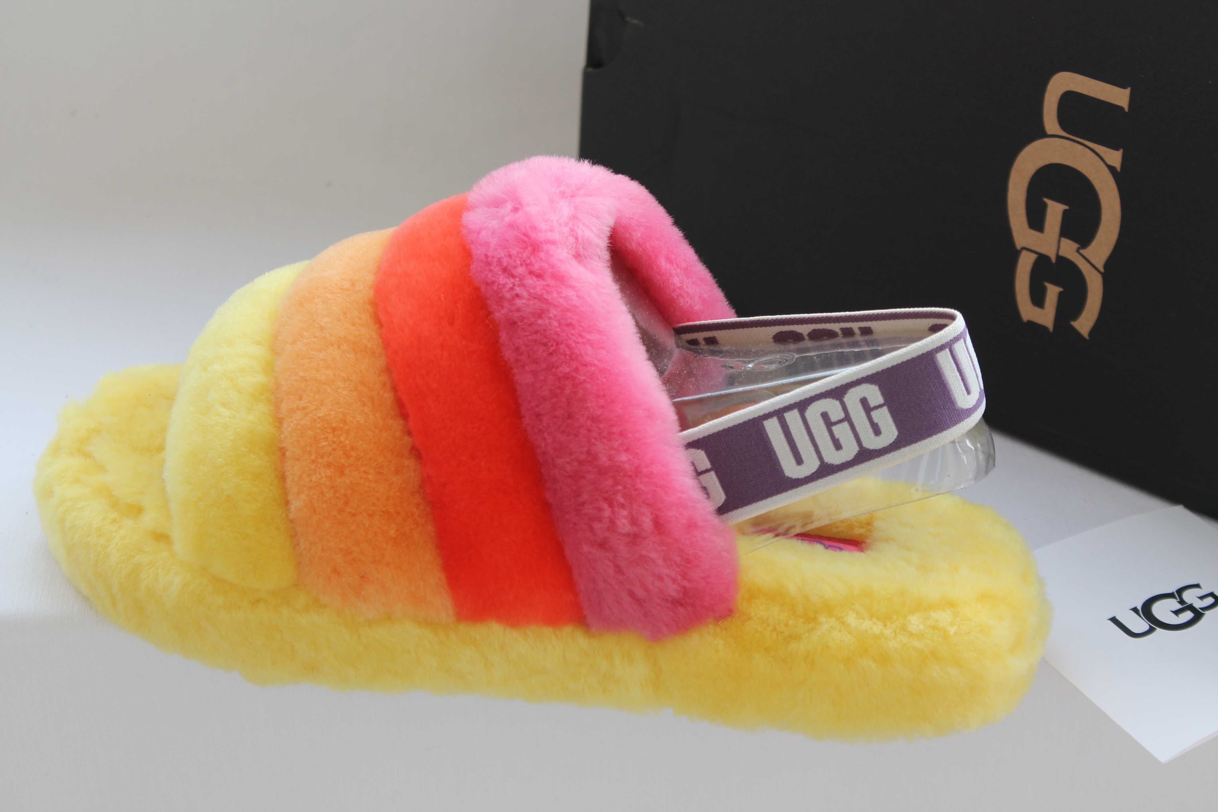 UGG Girl´s Fluff Yeah Slide, USA_6 Big Kid M_EUR38_устілька-25 см